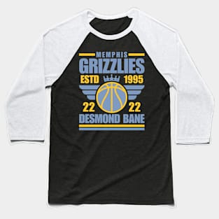 Memphis Grizzlies Bane 22 Basketball Retro Baseball T-Shirt